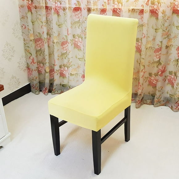 Simple Chaise Couverture Mariage Décoration Couleurs Unies Chaise de Salle à Manger Couvre Chaise Couverture de Chaise d'Hôtel