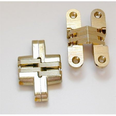 Soss Light Duty Invisible Hinge - HD SS0212 4 SOSS Invisible Hinge Medium Duty, Satin Brass - 3.75 in.