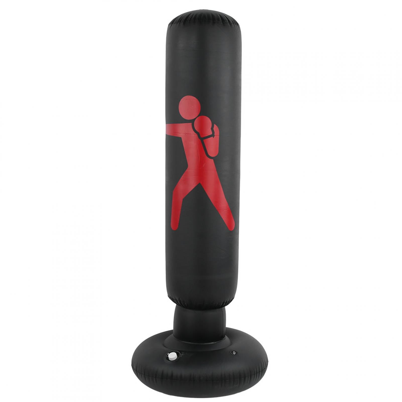 Fitness Punching Bag, Freestanding Punching Bag With Stand, Practicing Boxing For Stress Relief Fitness Black