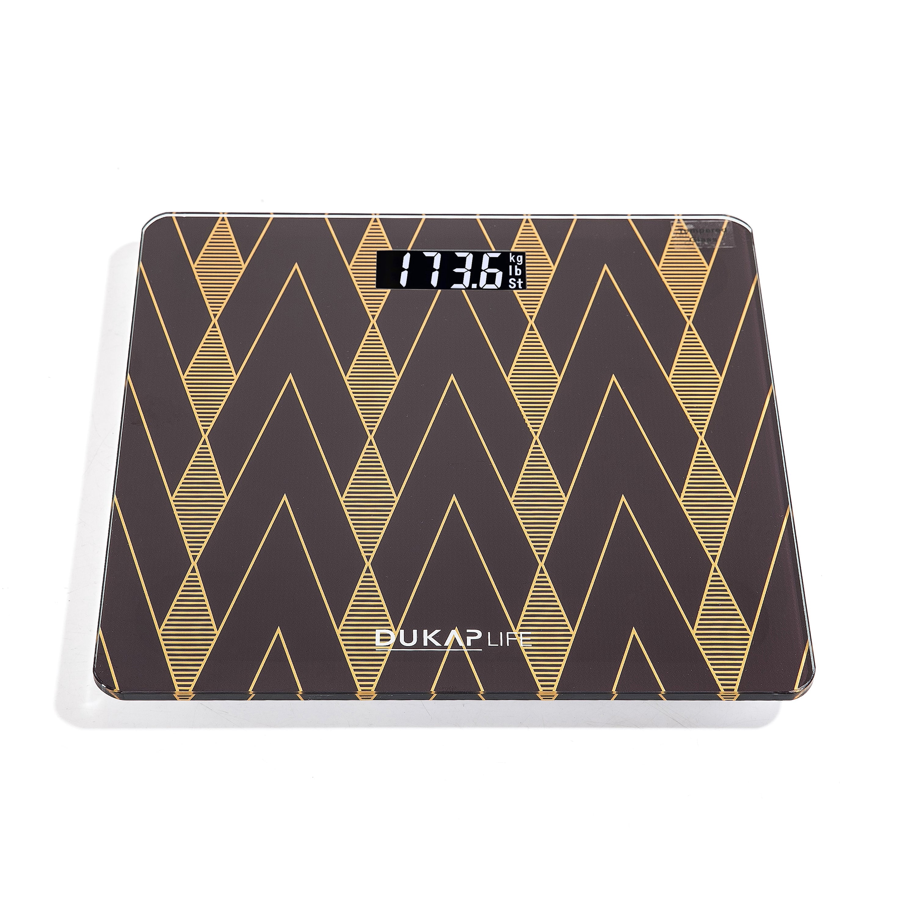 DUKAP LIFE Unique Digital Bathroom Body Weight Scale with LCD Screen Display - RETRO Design