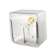 thumbnail image 3 of Caja de almacenamiento de pared, organizador de baño, decoración moderna, transpirable y versátil. Transparente, 3 of 9