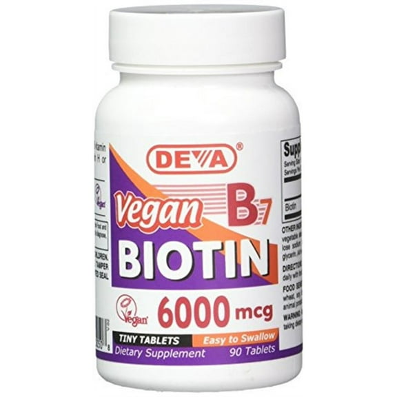 Deva Vegan Biotin - 6000 mcg 90 Tabs