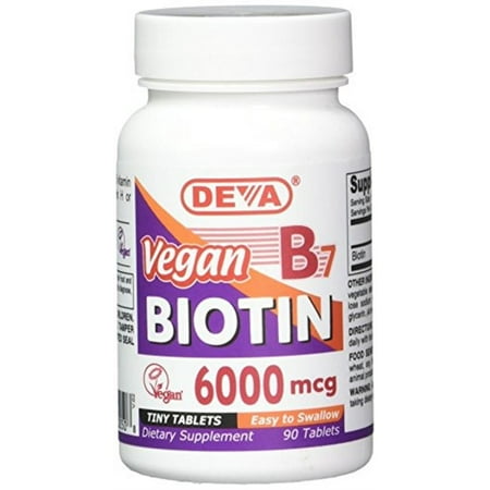 Deva Vegan Biotin - 6000 mcg 90 Tabs