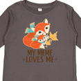 thumbnail image 4 of Inktastic Meme Loves Me Gift Fox Boys or Girls Long Sleeve Toddler T-Shirt, 4 of 5