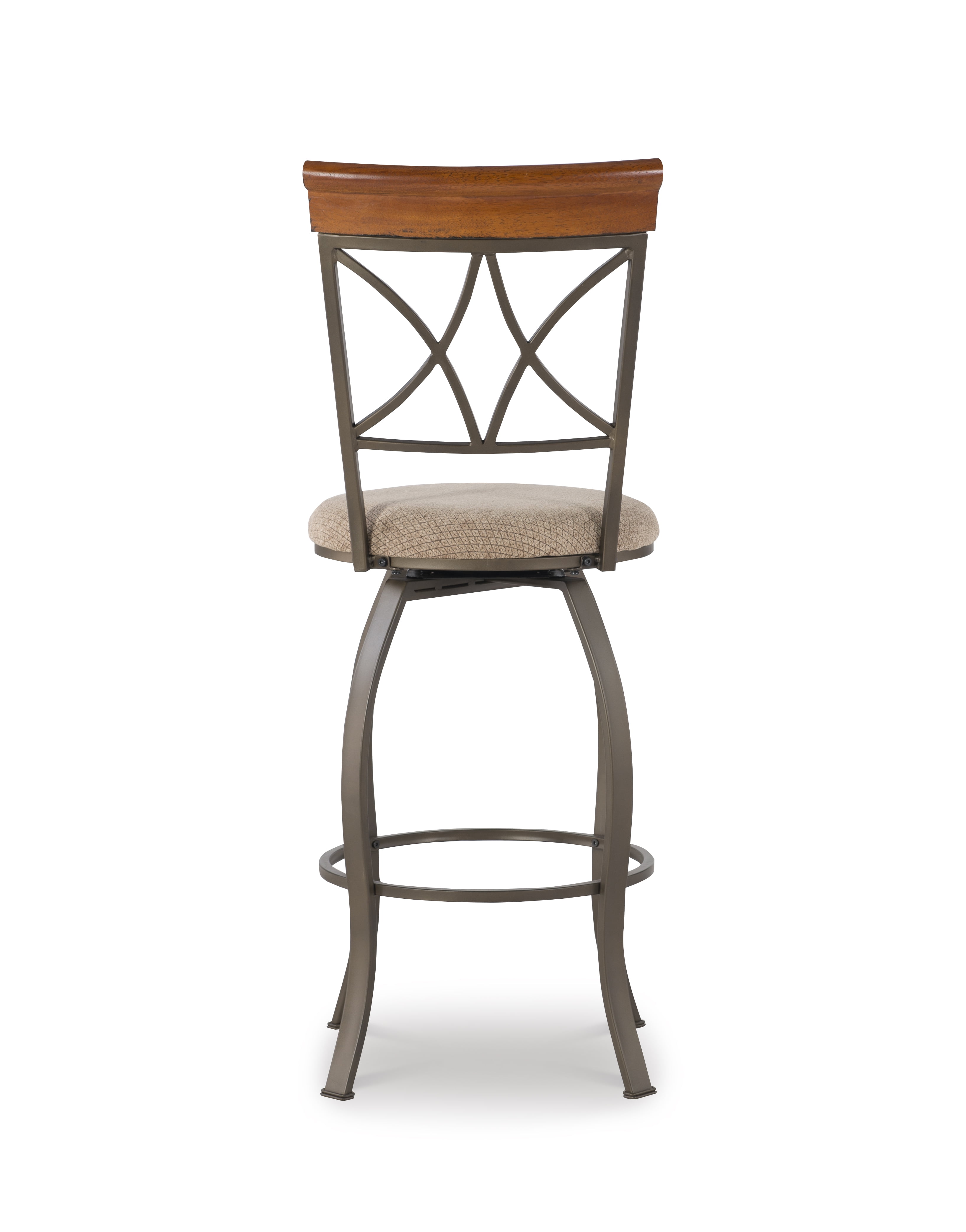 Powell Roselyn Bar Stool with Swivel, Taupe and Beige