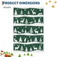 thumbnail image 7 of Green 4x6 Rugs for Living Room, Washable Rug for Home Decor, Indoor Non Slip Carpet, Soft Low Pile Christmas Rug with Xmas Tree Reindeer Snowflake for Entryway, Bedroom, Dining Room, 7 of 7