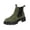 Green, variant on Women's Orthopedic Chelsea Boots, Slip On Platform Arch Support Booties, Low Heel Fall Casual Commute Daily Walking Boots Black