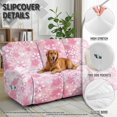 thumbnail image 4 of Xoenoiee Cherry Blossom Print Stretch Recliner Slipcovers Printed Sofa Cover 8-Piece Lazy Boy Chair Covers Furniture Protector Recliner Chair Cover with Storage Pocket for Living Room, 4 of 7
