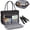 Black, variant on Teacher Tote Bag 15.6 inch Laptop Bag for Women College Laptop Briefcase for Work Office Nurse Bag Professional Computer Messenger with Insulated Pocket,Dark Green