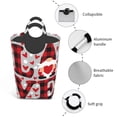 thumbnail image 4 of Bingfone Buffalo Plaid Love And Gnome Laundry Hamper,Large Canvas Fabric Lightweight Storage Basket Toy Organizer Dirty Clothes Collapsible, 4 of 6