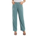 thumbnail image 1 of Pantalones con cierre de cremallera,Pantalones de talle alto para mujer Pantalones con bolsillo Pantalones casuales Aspecto llamativo, 1 of 8