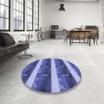 thumbnail image 4 of Ahgly Company Machine Washable Indoor Rectangle Transitional Sky Blue Area Rugs, 7' x 10', 4 of 7