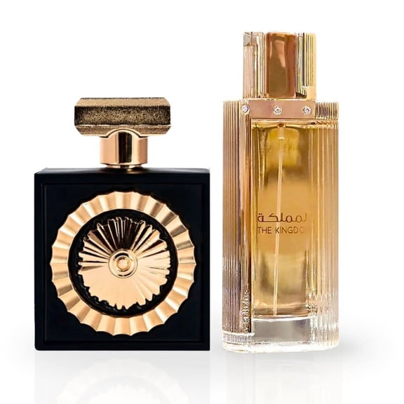 Nebras & The Kingdom for Women Eau de Parfum Sprays 100ml (3.4 oz) by Lattafa (Bundle)