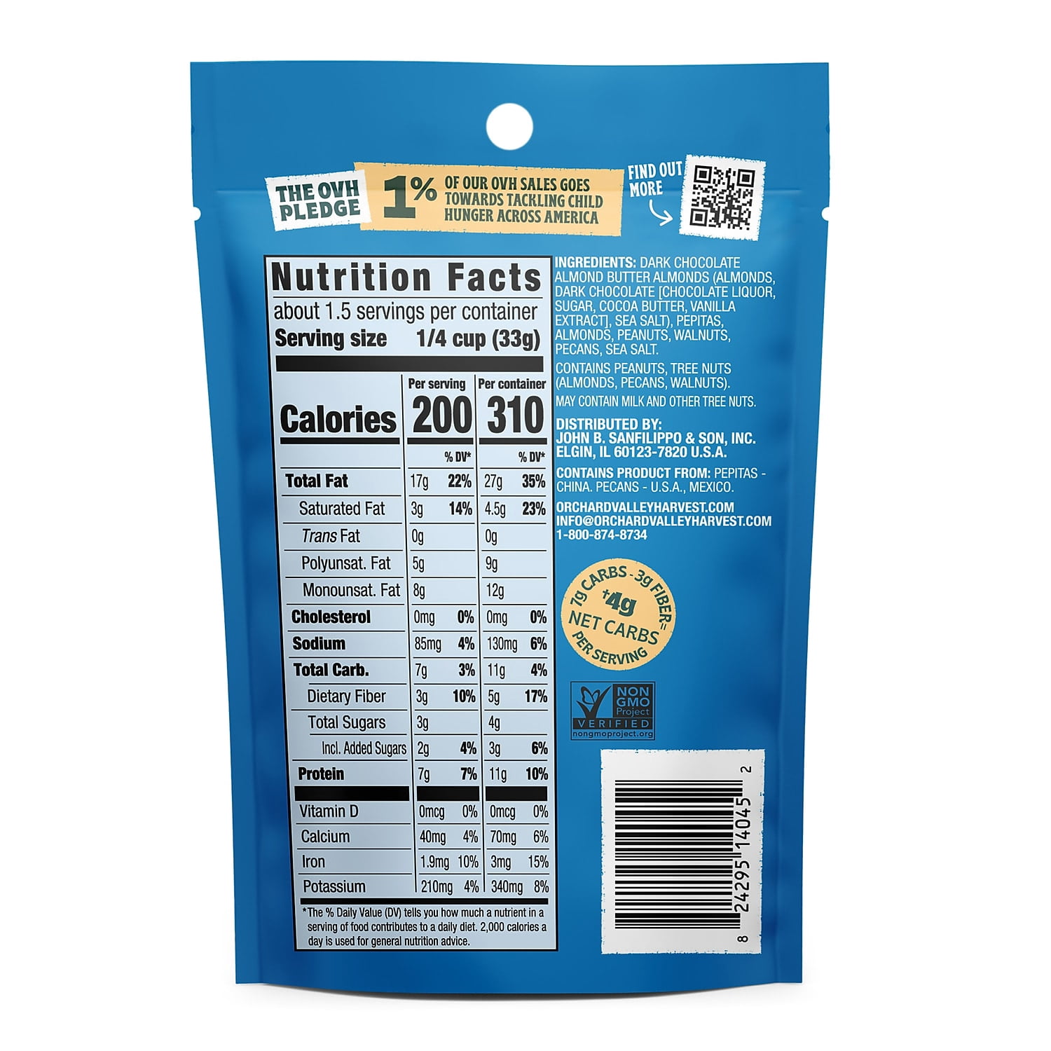 Orchard Valley Harvest Go-Go Keto Mix 1.85 oz./14 ct. (JOH14045)