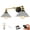 Silver, variant on Kiven Battery Operated Wall Lamp, Industrial Black Wall Sconces, Warm White Wall Lighting Fixtures, 1-Light Vintage Wall Mounted Lamp for Living Room Bedroom Hallway E26 Socket, Grey