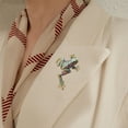 thumbnail image 3 of Opvise Unisex Brooch Frog Shape Alloy Rhinestone Decor Anti-slip Bag Coat Collar Hat Scarf Decoration Clothes Pin Party Prom Garment Jewelry, 3 of 8
