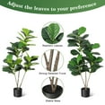 thumbnail image 4 of Kselythan 4ft Artificial Potted Fiddle Tree,Artificial Tree,Faux Fiddle Leaf Fig Tree,Ficus Tree Artificial for Home Decor,Fake Lyrata Fig Plants Green Tree with Pot for Indoor Outdoor Home Office, 4 of 7