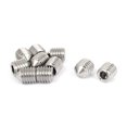 thumbnail image 2 of Uxcell M10x12mm 304 Stainless Steel Cone Point Hexagon Socket Grub Screws (10-pack), 2 of 2