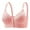 Hot Pink, variant on CFLVAEK Plus Size Bra for Women Wireless Adjustable Straps Comfort Full Coverager Front Closure Bralette for Large Breasts Black M
