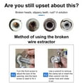 thumbnail image 4 of Stripped Screw Extractor, Broken Faucet Extractor, Broken Pipe Extractor Tool, Broken Key Extractor Kit, Stripped Screw Removal Tool, Easy Out Extractor Kit for Damaged Faucet Water Pipe Remover, 4 of 6
