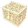 thumbnail image 2 of Cajas De Tarjetas Caja de tarjeta de boda de madera DIY, cajas de tarjetas de visita, decoración de recuerdo de fiesta (JM01373), 2 of 7
