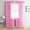 Pink, variant on Single (1) Sheer Rod Pocket Window Curtain Panel: 55" W X 84" L, Plaid/Check Design (Teal)