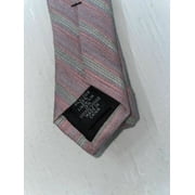 Calvin Klein Mens Silk Blend Striped Neck Tie Pink O/S