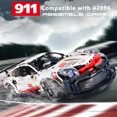 thumbnail image 3 of Technical Racing 911RSR Sport Car 1580PCS 1:10 42096 Model Building Blocks City Mechanical Speed Vehicle Supercar Puzzle Kid Toy, 3 of 7