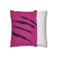 thumbnail image 5 of Effete Feline Claw Marks Scratch Spun Polyester Square Pillowcase, 5 of 7