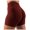 Wine, variant on OSOLU Womens Workout Seamless Scrunch Lifting Shorts High Waist Gym Yoga Shorts Sports Soft Tummy Control Workout Athletic Gym Bottoms Red L