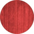 thumbnail image 1 of Ahgly Company Indoor Round Abstract Red Contemporary Area Rugs, 3' Round, 1 of 4