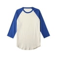 thumbnail image 3 of Men's Basic Raglan 3/4 Sleeve Tee Shirts Baseball Solid Athletic Crew Neck, 3 of 5