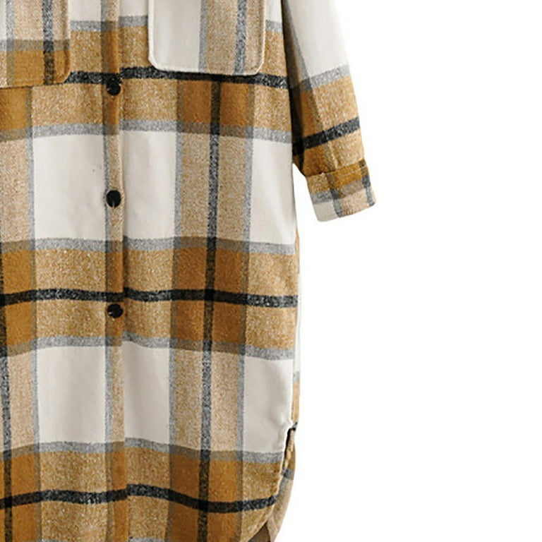 DailyTrove Women's Longline Plaid Shirt Dress, Versatile Outerwear for Spring/Summer Daily Wear & Creative Styling for women - Walmart.com DailyTrove Women's Longline Plaid Shirt Dress, Versatile Outerwear for Spring/Summer Daily Wear & Creative Styling for women - Walmart.com