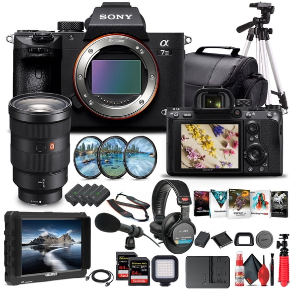 Sony Alpha a7 III Mirrorless Camera W/ Sony FE 24-70mm Lens - Pro Bundle(International Model)