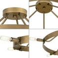 thumbnail image 6 of Breckenridge Collection Five-Light Aged Bronze Rustic Farmhouse Semi-Flush Mount, 6 of 12