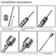 thumbnail image 5 of Juego de Brocas para Taladro Percutor SDS Plus de 60 mm, Sierras Perforadoras de Pared, Herramientas de Corte, Brocas de Vástago Redondo para Hormigón, Ladrillo y Piedra., 5 of 6