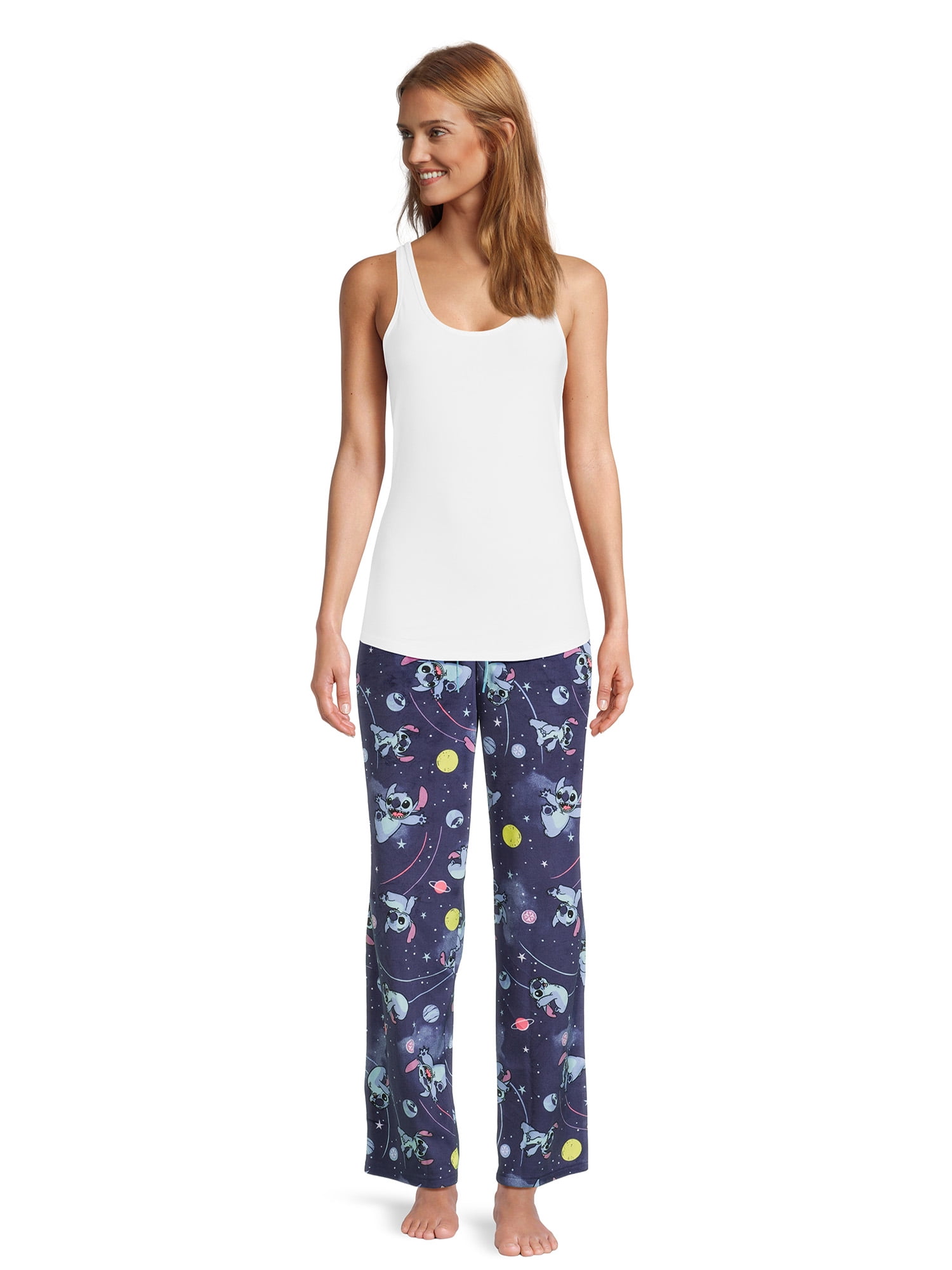Disney Women’s Stitch Plush Sleep Pants, Sizes XS-3XL