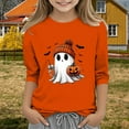 thumbnail image 2 of Mercatoo Halloween Sweatshirts for Teen Girls Ghos𝘁 Pumpkin Sweater Cute Coffee Graphic Funny Pullover Tops Oversized Shirt, 2 of 4