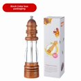 thumbnail image 1 of Handcrafted 8-Inch Wooden Lighthouse-Shaped Manual Grinder with Customizable Logo – Ceramic Mechanism for Freshly Ground Pepper, Sea Salt & Spices – Modern Minimalist Kitchen Tool in Colorful Gift Box, 1 of 6