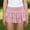Pink, variant on Flowy Mini Skirts for Women Casual Boho Tiered Layer Skirts Stretch Pleated Beach Short Skirts Summer Flared Party Skirt, White M