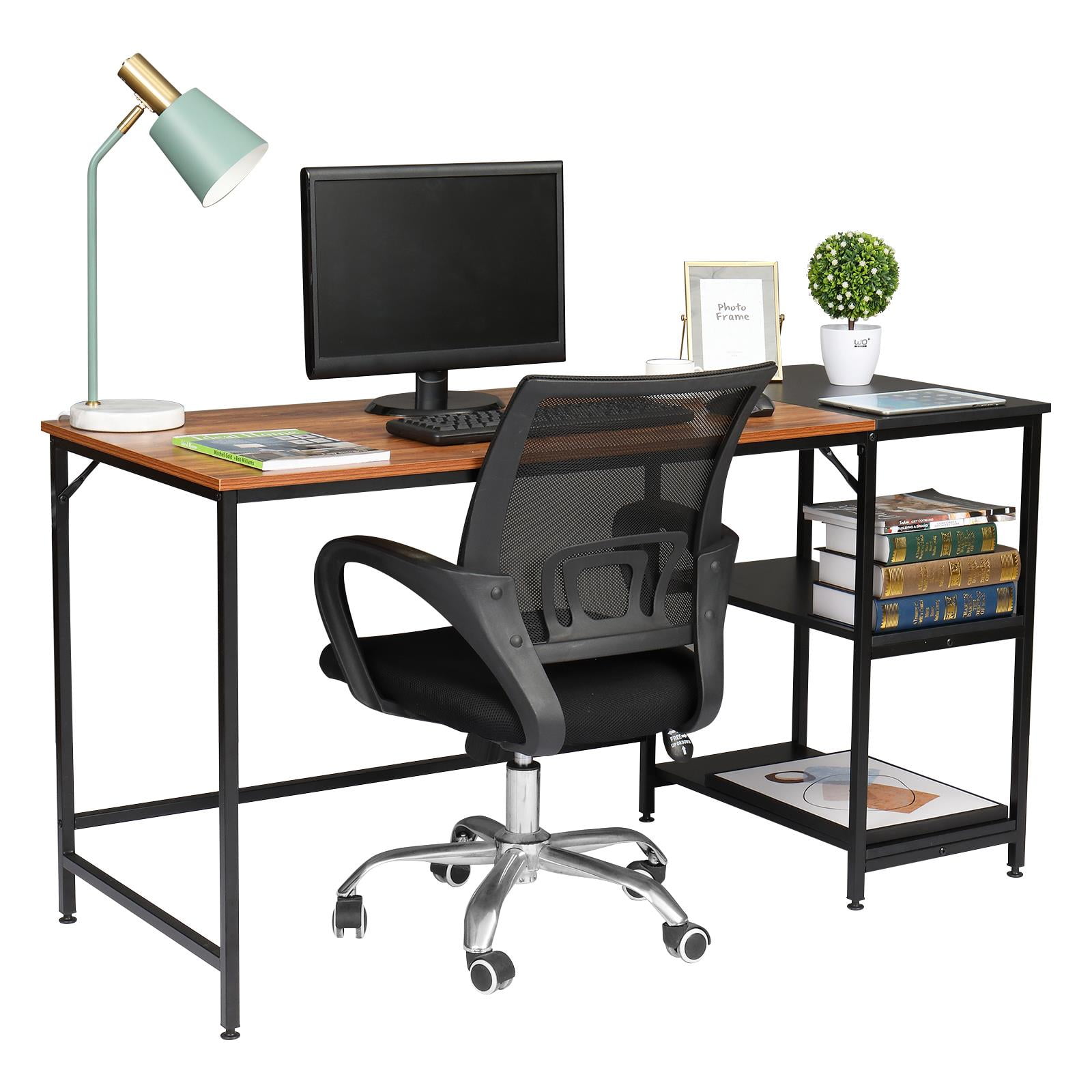 Home Office PC Corner Computer Desk Laptop Table Workstation Furniture & Shelves 