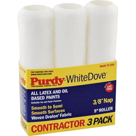 4 Inch Roller Center - ROLLER COVER FBRC 3PK 9X3/8IN