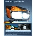 thumbnail image 2 of Nilight Headlight Assembly Compatible with 2004 - 2015 Nissan Titan 2004-2007 Armada Headlamps Replacement Black Housing Amber Reflector, 2 of 7