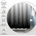 thumbnail image 4 of Gradient Black Star Sky Shower Curtains Sets Abstract Astrology Galaxy Astronomical Constellations Outer Space Shower Curtains Set with Hooks for Bathroom Bath 72x84 Inches Waterproof Fabric, 4 of 6