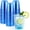 Blue, variant on 50 Pcs Blue Plastic Cups, 12oz Disposable Stemless Wine Glasses for Cocktail Clear Wine Cups Cocktail Glasses Blue Party Cup for Wedding Birthday Meeting Christmas Party