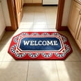 thumbnail image 2 of Patriotic Bath Mat Bathroom Rug Model C Red White Blue 27.6 x 15.7 in Washable Floor Accent 4th of July Decorations, 2 of 7
