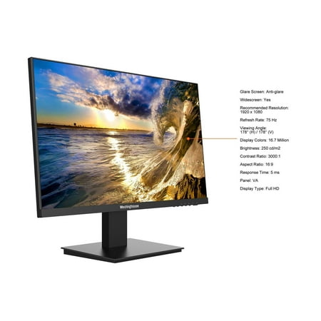 Westinghouse - 22" LED FHD Monitor