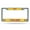 Multi-color, variant on Pittsburgh Hockey Penguin's Car Frame - Chrome Metal License Plate Frame