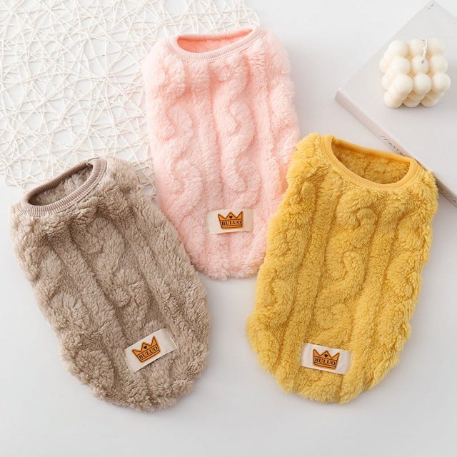 3 piezas de ropa nueva para mascotas de otoño e invierno, chaleco cálido de algodón para perros, chaleco de doble cara, ropa de panda Teddy Berbi 2-3 gatos