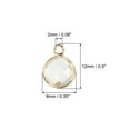 thumbnail image 2 of Crystal Birthstone Charm, April Pendants Drop Bead Clear, for Jewelry Making, 10 Pack, 2 of 6